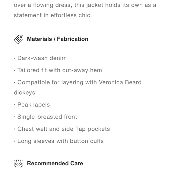 Veronica Beard Anoki Dickey Denim Blazer. - Picture 7 of 11